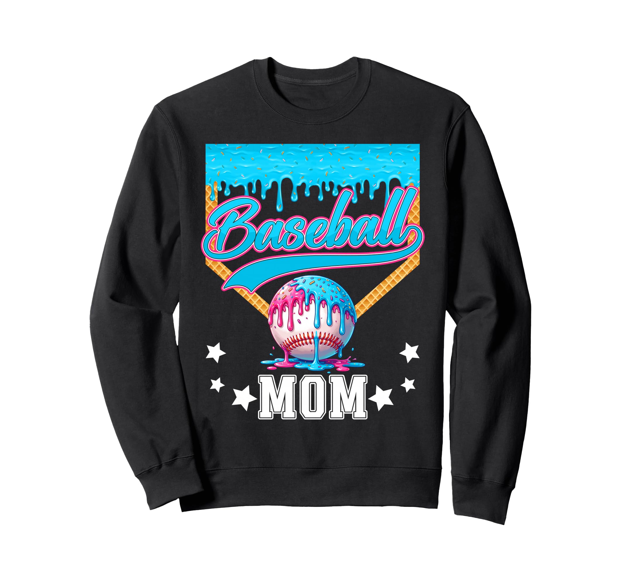 Baseball Mom Funny Mothers Day Ice Sweatshirt - Novelty Apparel Men Women - T-Shirt, Sweatshirt, Hoodie