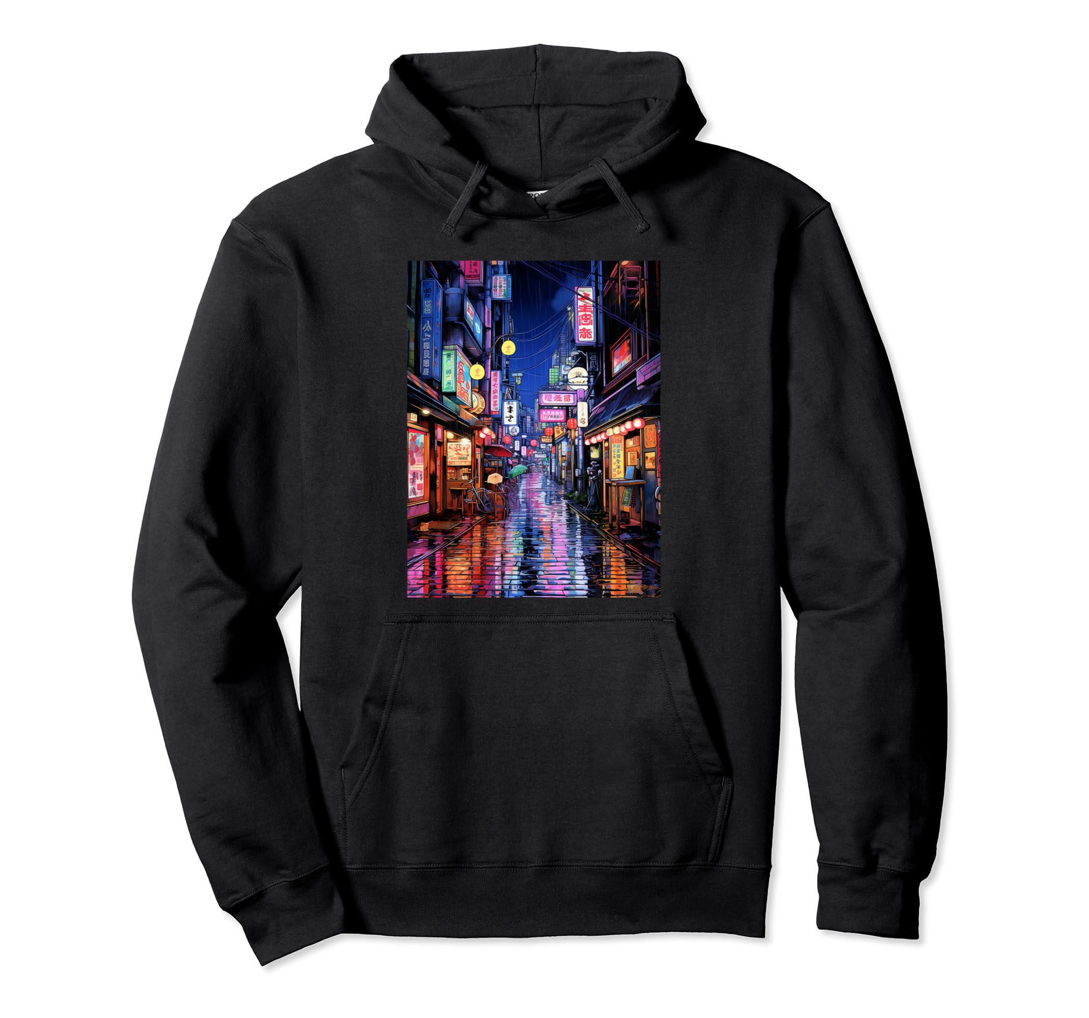 Tokyo 90S Lofi Japan Night Japanese Hoodie - Custom Art Print Unisex - T-Shirt, Sweatshirt, Hoodie