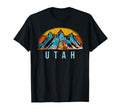 Utah Mountains Distressed T-Shirt - Trendy Graphic Unisex - T-Shirt, Sweatshirt, Hoodie