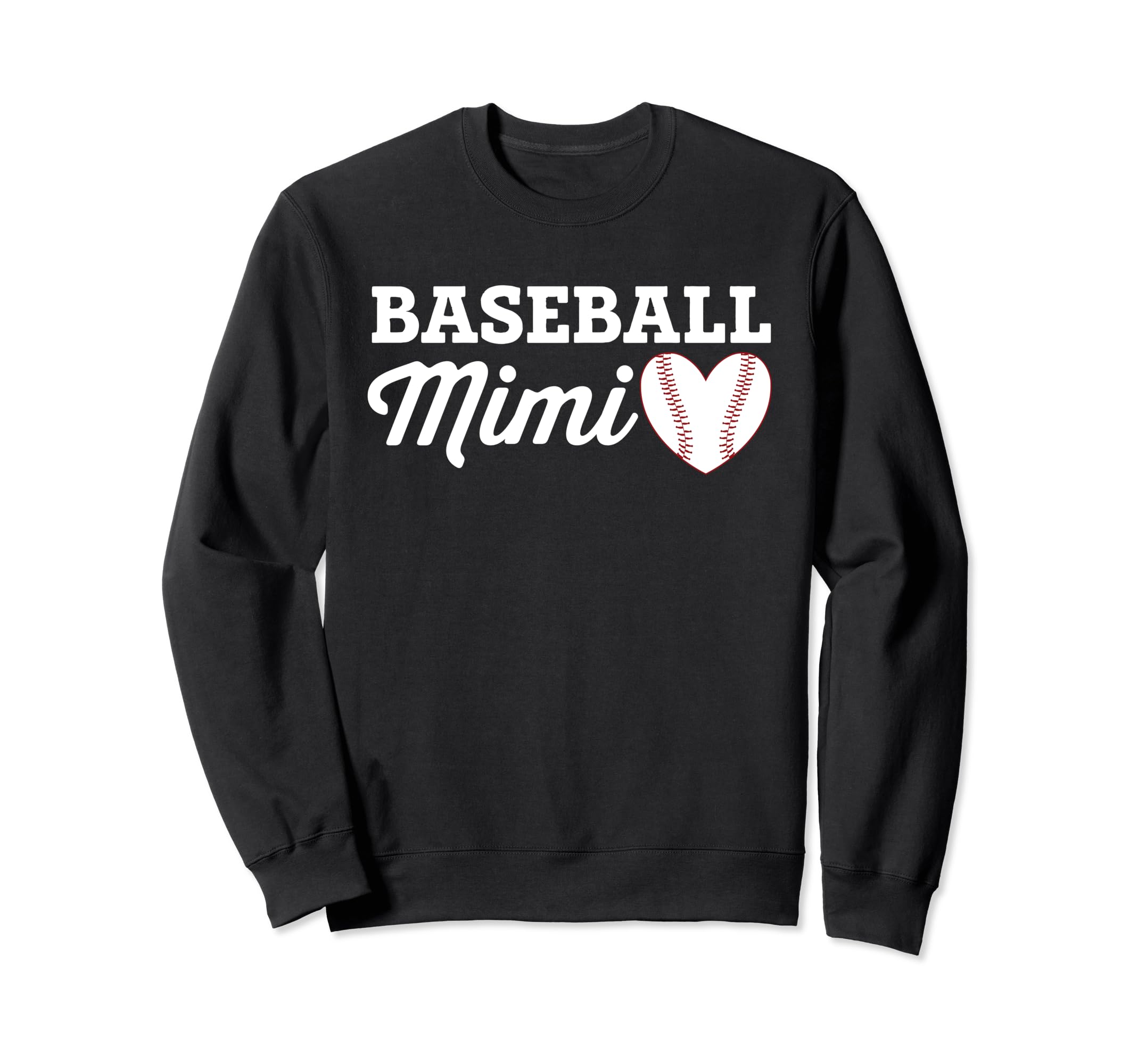 Baseball Mimi Love Heart Baseball Sweatshirt - Streetwear Style for Adults - T-Shirt, Sweatshirt, Hoodie