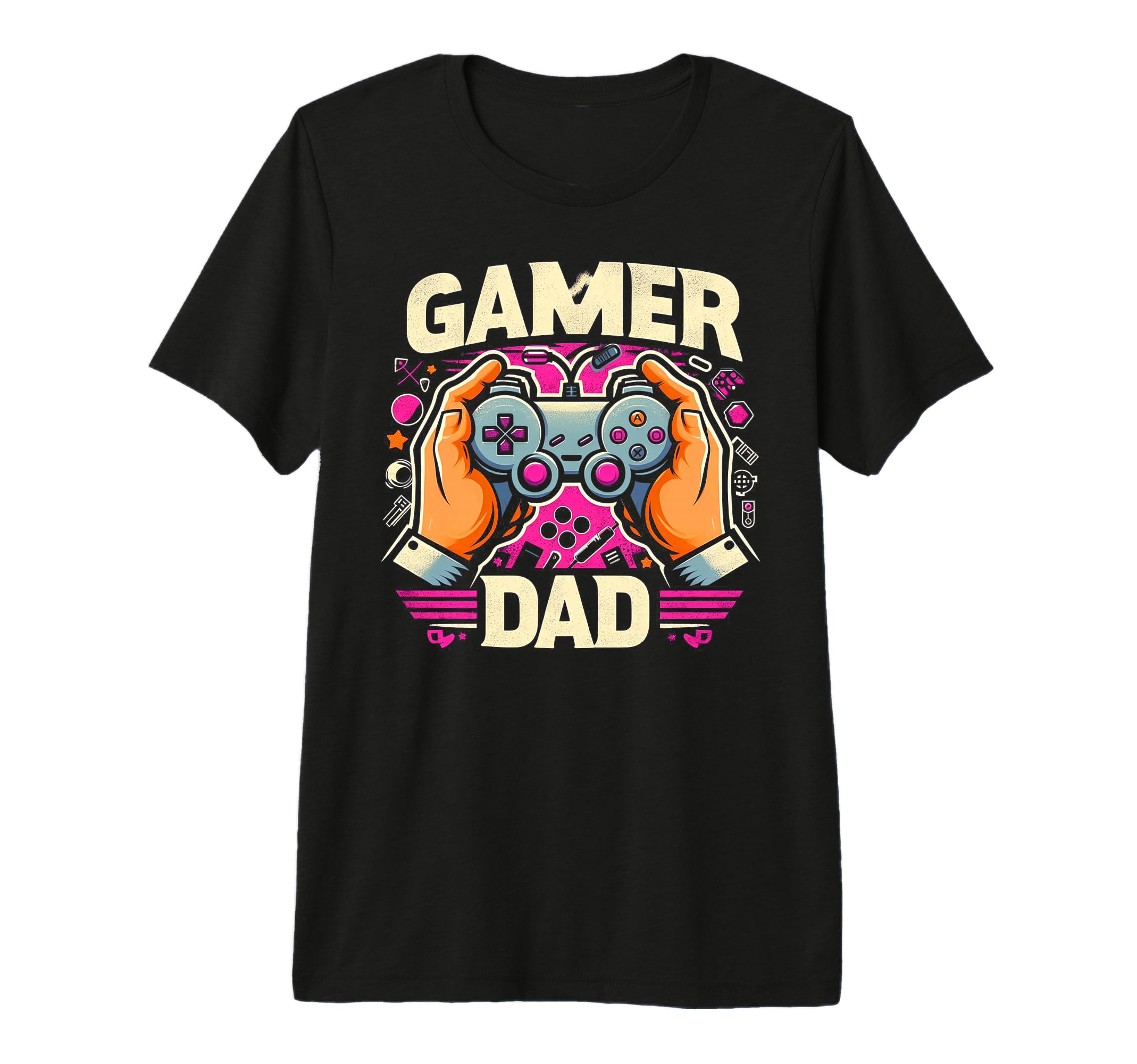 Gamer Dad Game Controller Gaming Video T-Shirt - Unique Graphic Men Women - T-Shirt, Sweatshirt, Hoodie
