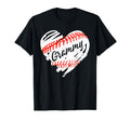 Baseball Heart Baseball Grammy Softball T-Shirt - Unique Graphic Unisex - T-Shirt, Sweatshirt, Hoodie