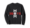Mom 3 Baseball Mothers Day Sweatshirt - Unique Graphic Men Women - T-Shirt, Sweatshirt, Hoodie