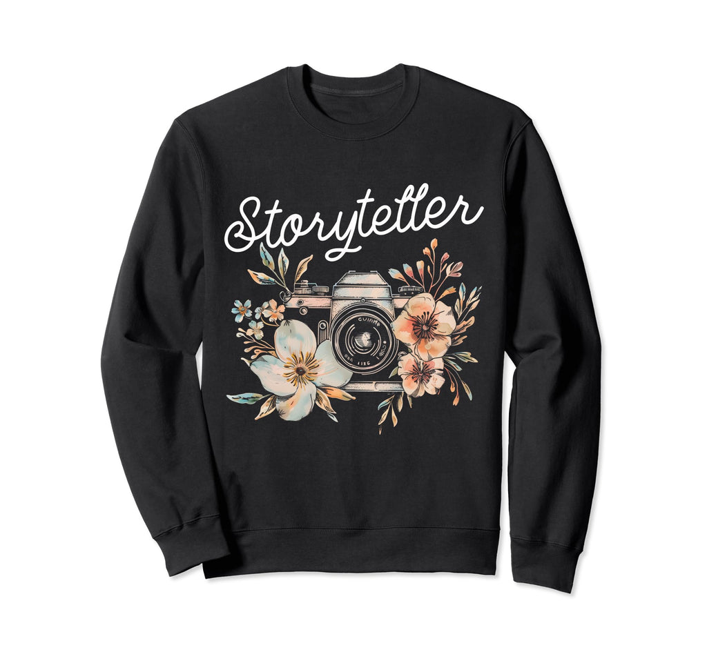 Photographer Storyteller Camera Sweatshirt - Streetwear Style Unisex - T-Shirt, Sweatshirt, Hoodie
