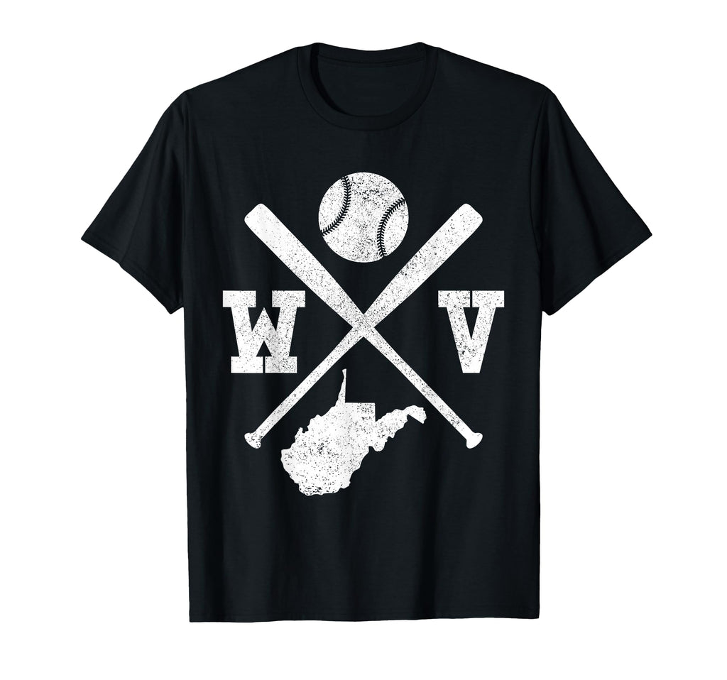 Wv Usa State Baseball Player West T-Shirt - Custom Art Print Men Women - T-Shirt, Sweatshirt, Hoodie