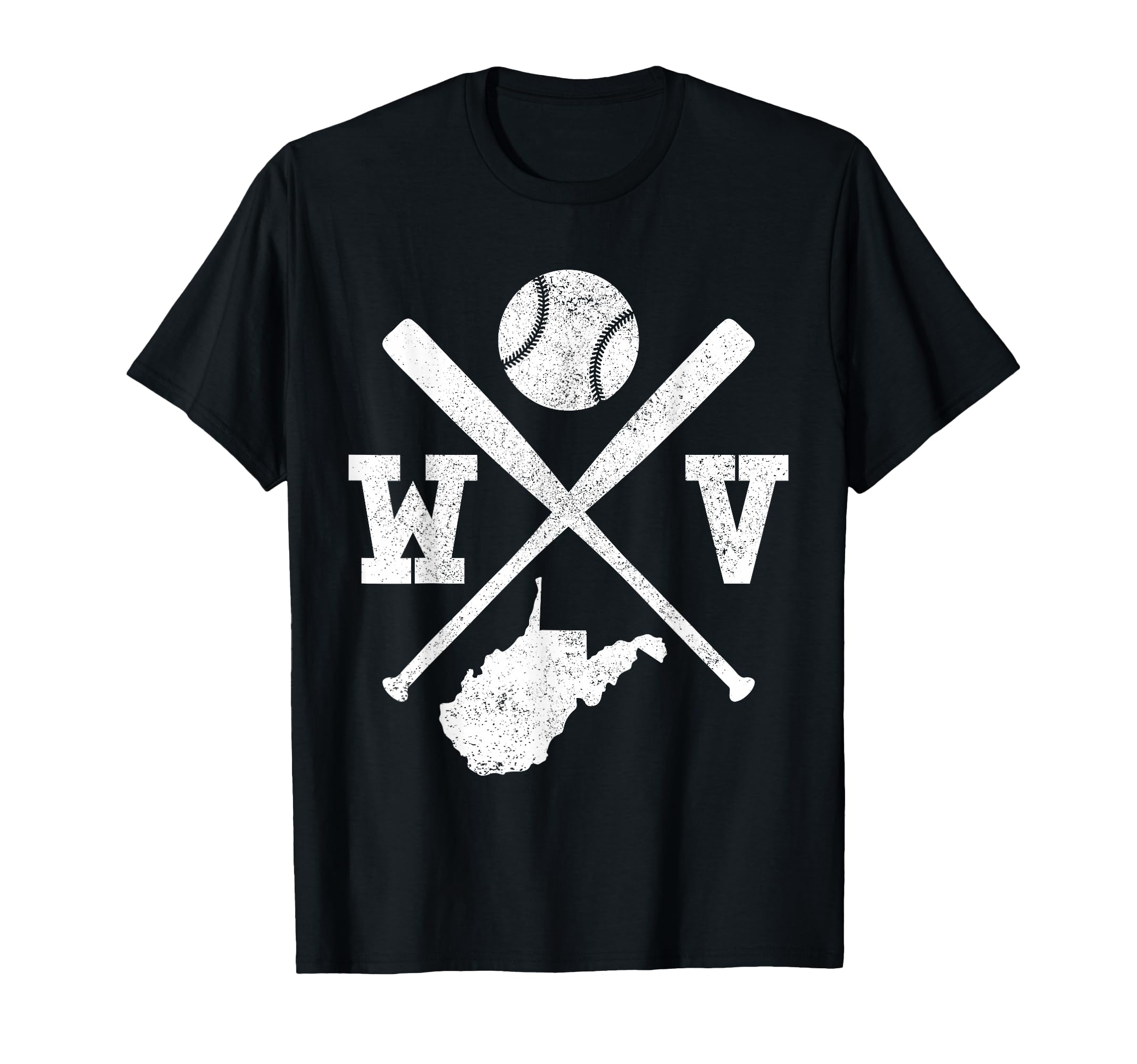 Wv Usa State Baseball Player West T-Shirt - Custom Art Print Men Women - T-Shirt, Sweatshirt, Hoodie