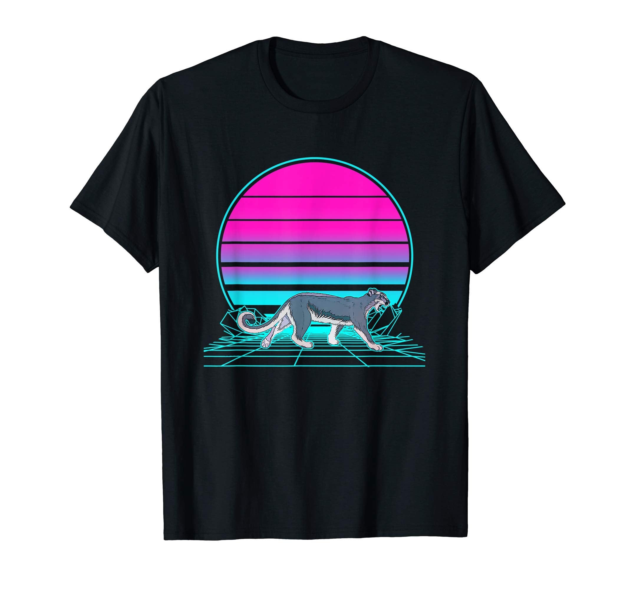 Sunset Cougar T-Shirt - Trendy Graphic for Adults - T-Shirt, Sweatshirt, Hoodie
