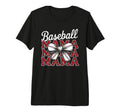 Baseball Mama Coquette Bow Game Day T-Shirt - Unique Graphic Men Women - T-Shirt, Sweatshirt, Hoodie