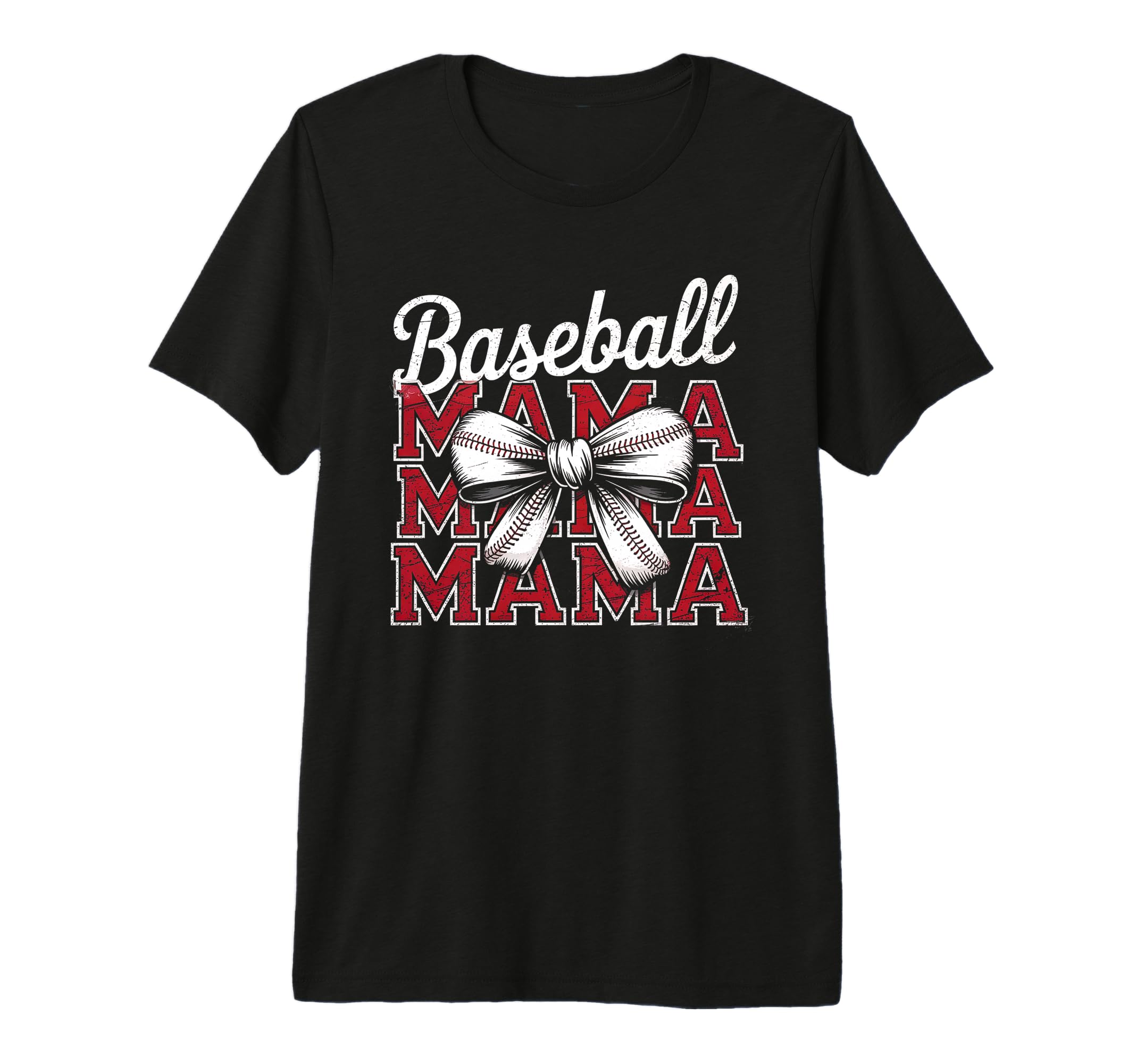 Baseball Mama Coquette Bow Game Day T-Shirt - Unique Graphic Men Women - T-Shirt, Sweatshirt, Hoodie