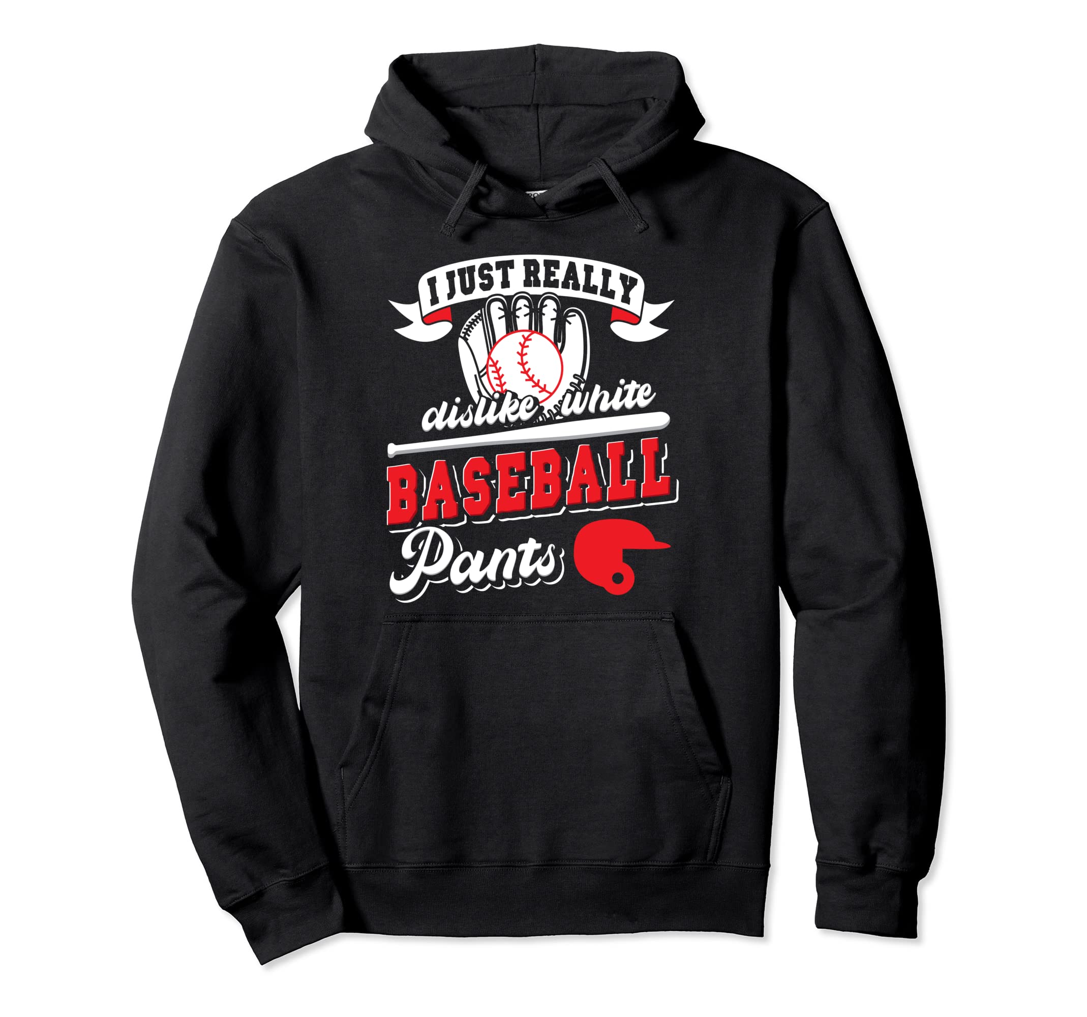 Baseball Mom White Baseball Pants Softball Hoodie - Novelty Apparel Unisex - T-Shirt, Sweatshirt, Hoodie