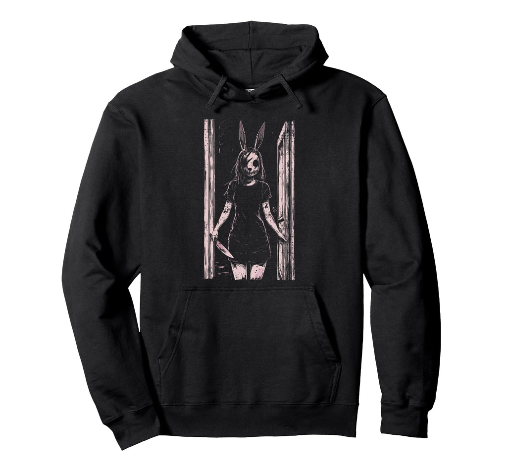 Anime Horror Bunny Aesthetic Soft Grunge Hoodie - Trendy Graphic Unisex - T-Shirt, Sweatshirt, Hoodie