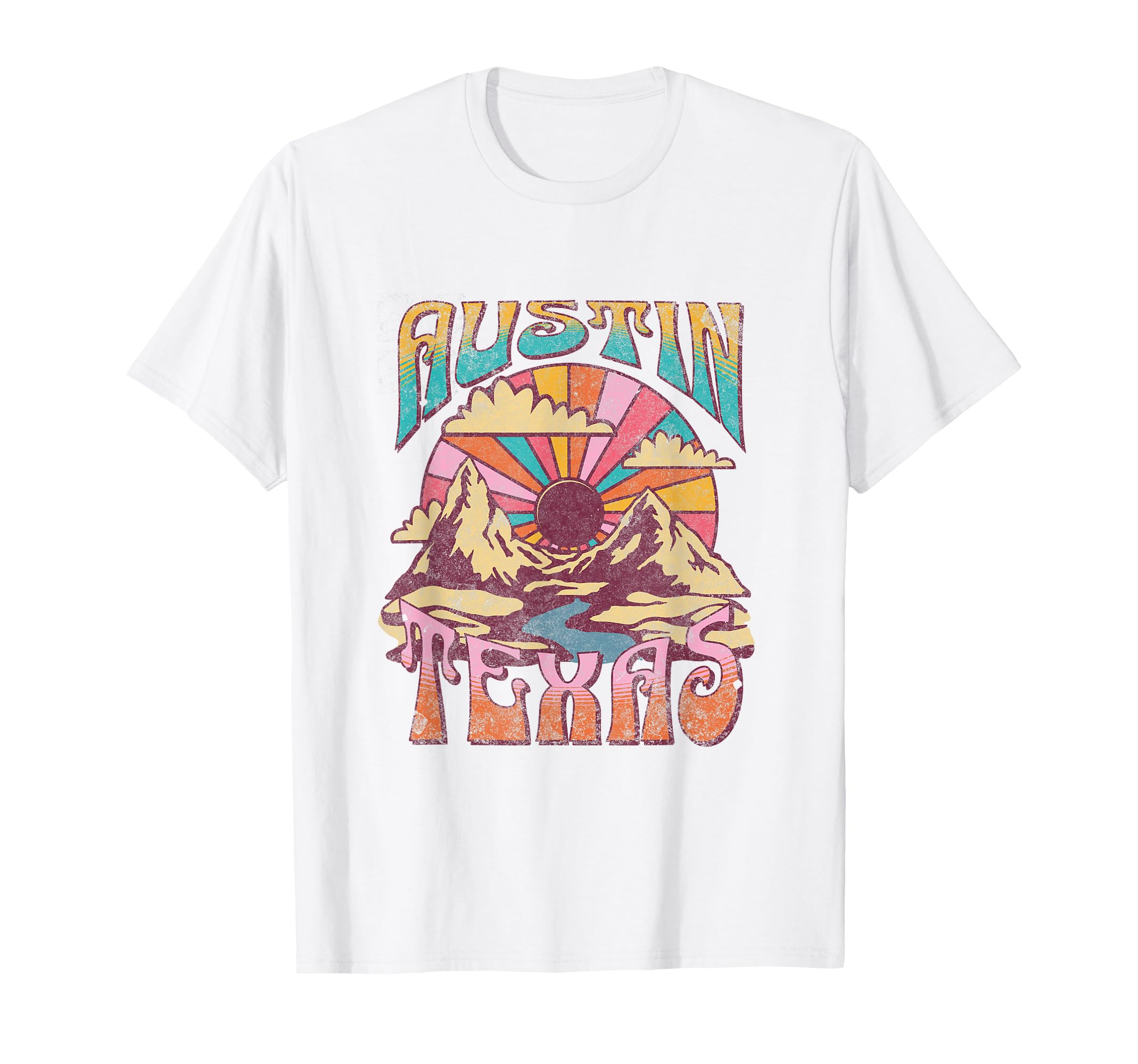 Austin Texas Usa Outdoor T-Shirt - Aesthetic Graphic Unisex - T-Shirt, Sweatshirt, Hoodie