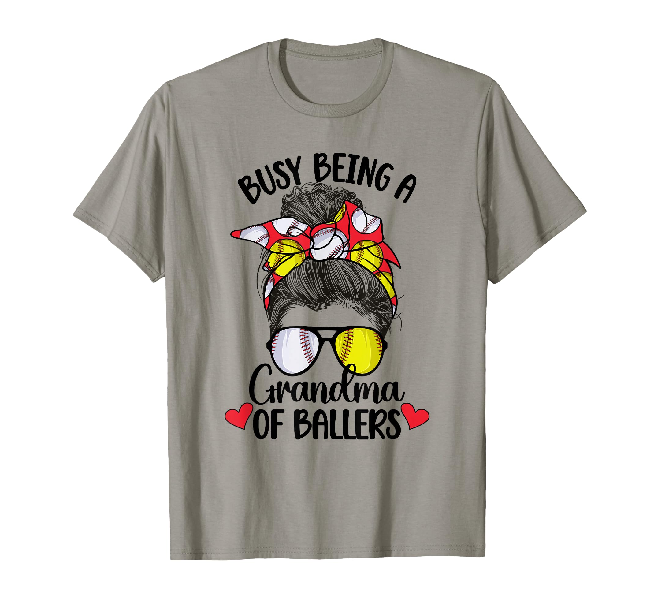 Grandma Ballers Softball Baseball T-Shirt - Aesthetic Graphic for Adults - T-Shirt, Sweatshirt, Hoodie