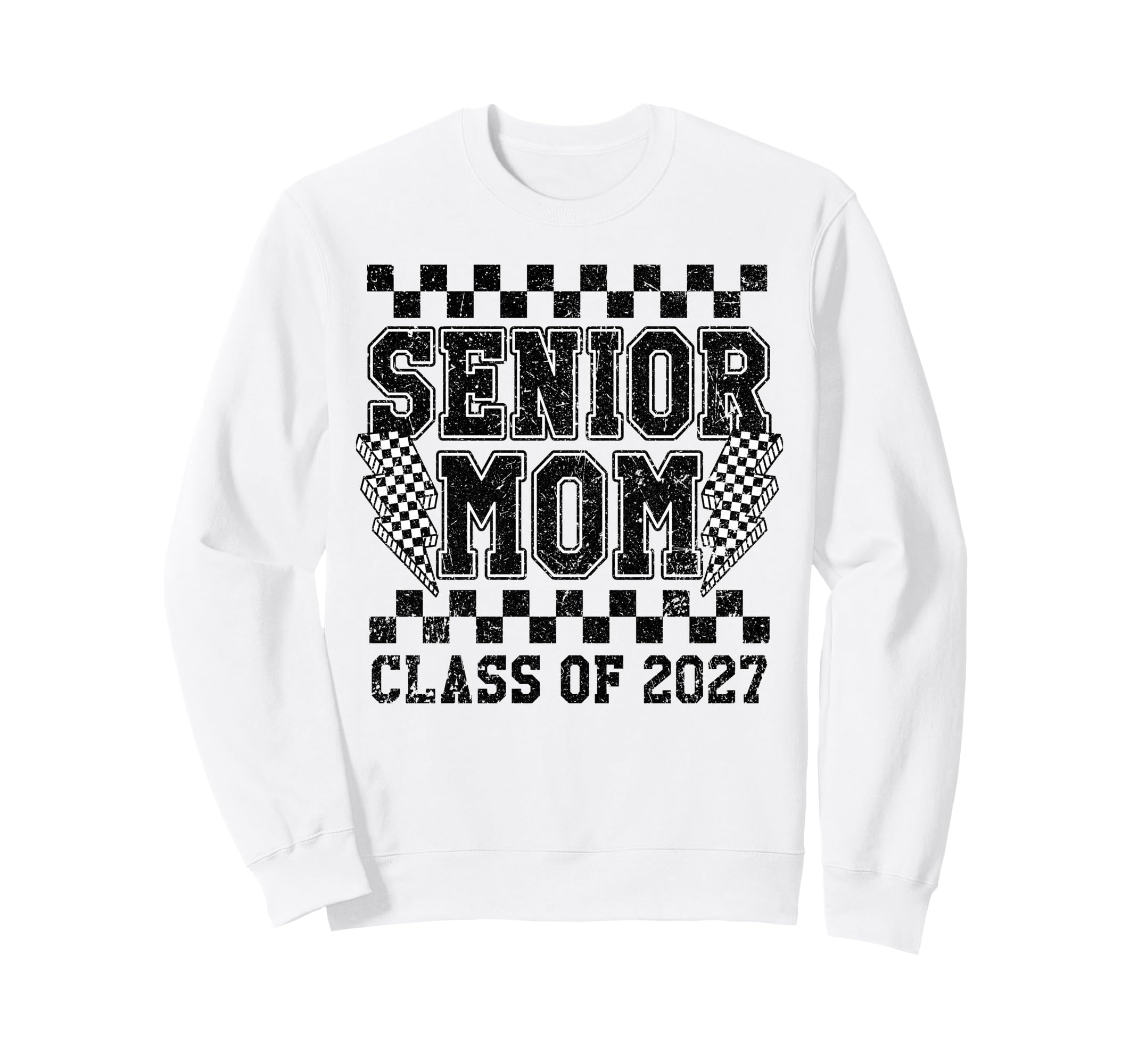 Class 2027 Lightning Checkered Sweatshirt - Streetwear Style Men Women - T-Shirt, Sweatshirt, Hoodie