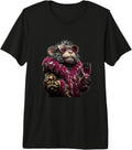 Whimsical Glam Primate Character Graphics Glasses - Adult & Kids T-Shirts, Sweatshirts & Hoodies apparel design preview 1