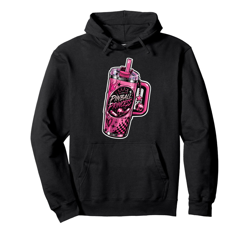 Pinball Princess Machines Funny Hoodie - Custom Art Print for Adults - T-Shirt, Sweatshirt, Hoodie