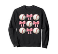 Baseballs And Bows Coquette Sweatshirt - Aesthetic Graphic Men Women - T-Shirt, Sweatshirt, Hoodie