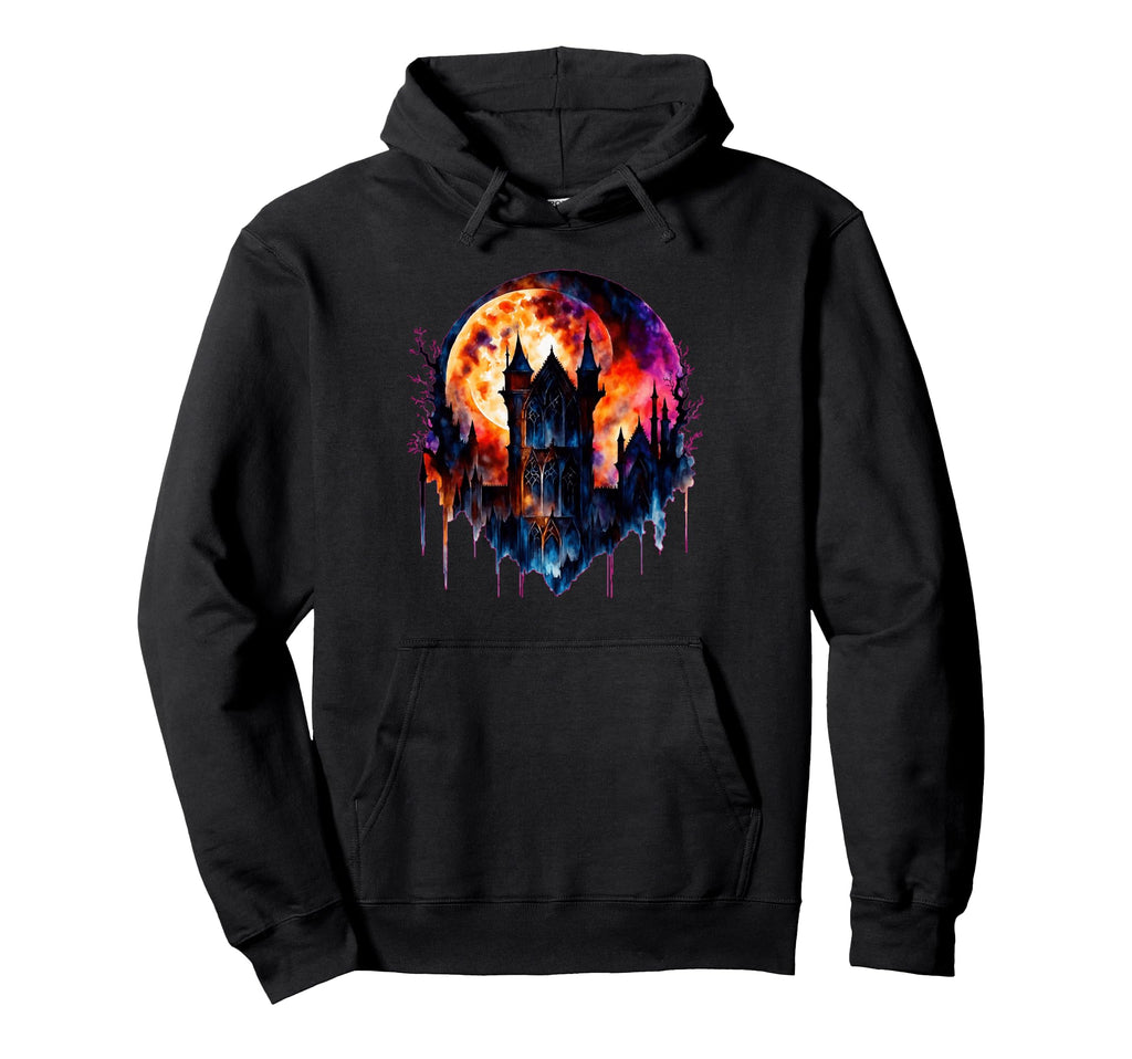Occult Castle Reaper Art Goths Emo Hoodie - Unique Graphic Men Women - T-Shirt, Sweatshirt, Hoodie