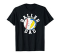Baller Dad Proud Baseball Volleyball T-Shirt - Trendy Graphic for Adults - T-Shirt, Sweatshirt, Hoodie