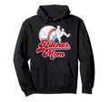 Baseball Pitcher Mom Baseball Hoodie - Fun Novelty Design Men Women - T-Shirt, Sweatshirt, Hoodie