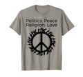 Peace Sign Surrounded Sign Language T-Shirt - Minimalist Print Unisex - T-Shirt, Sweatshirt, Hoodie