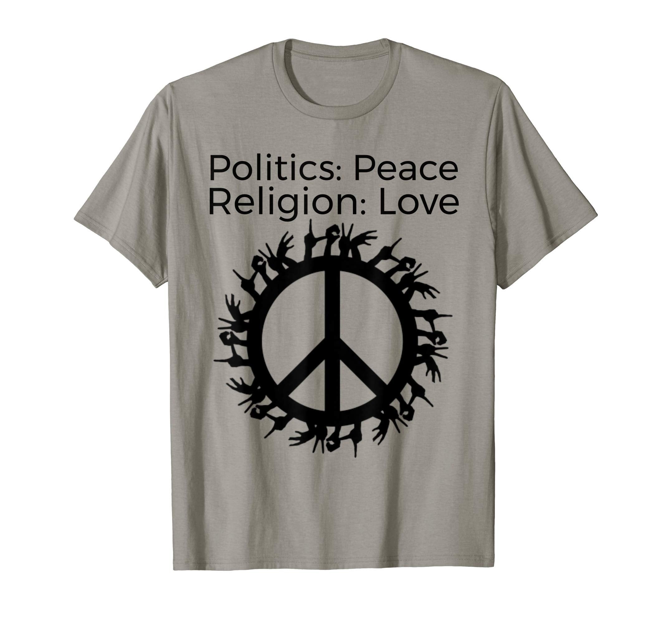 Peace Sign Surrounded Sign Language T-Shirt - Minimalist Print Unisex - T-Shirt, Sweatshirt, Hoodie