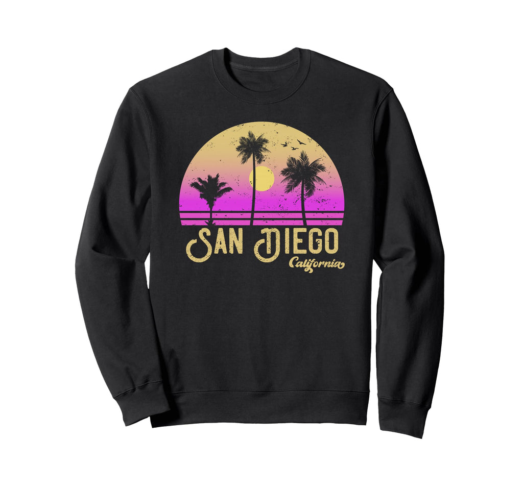 San Diego California Sunset Sweatshirt - Streetwear Style for Adults - T-Shirt, Sweatshirt, Hoodie