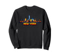 New York 8 Bit Video Arcade Gamer Sweatshirt - Novelty Apparel Unisex - T-Shirt, Sweatshirt, Hoodie