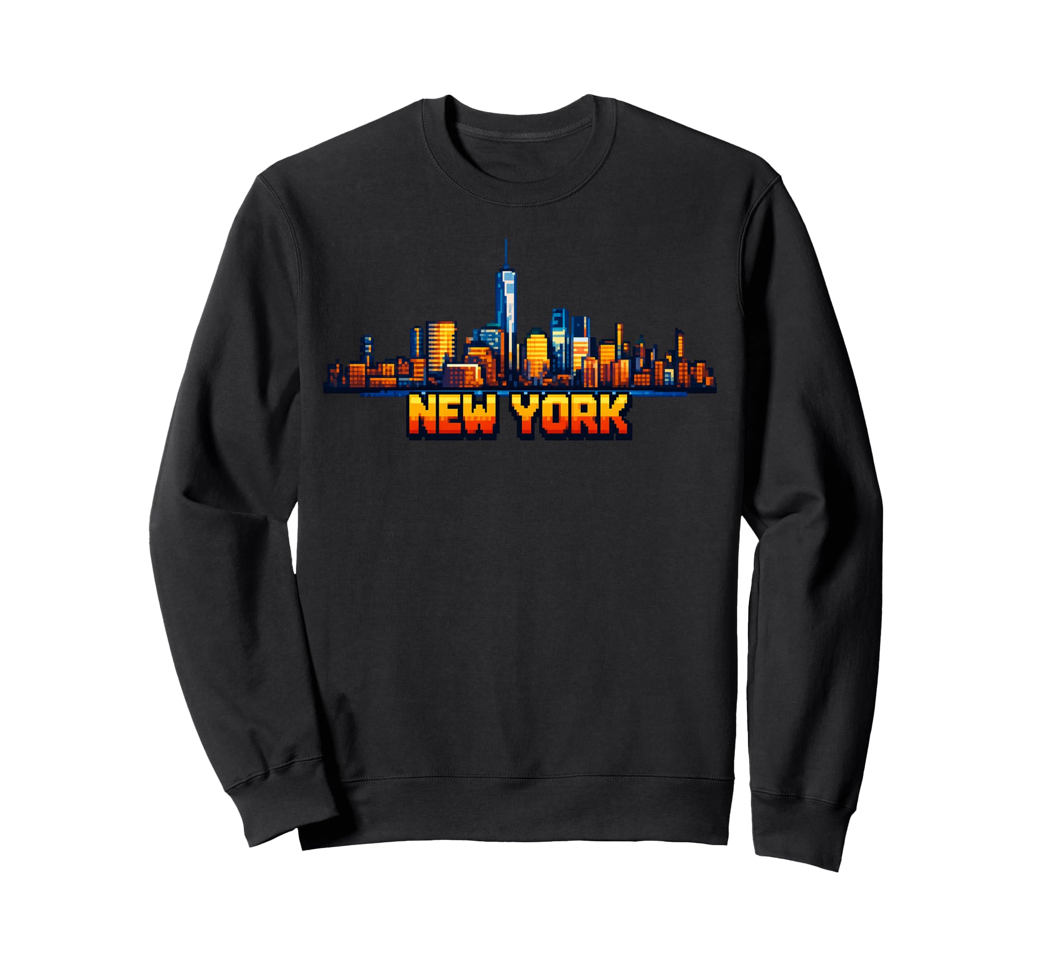 New York 8 Bit Video Arcade Gamer Sweatshirt - Novelty Apparel Unisex - T-Shirt, Sweatshirt, Hoodie