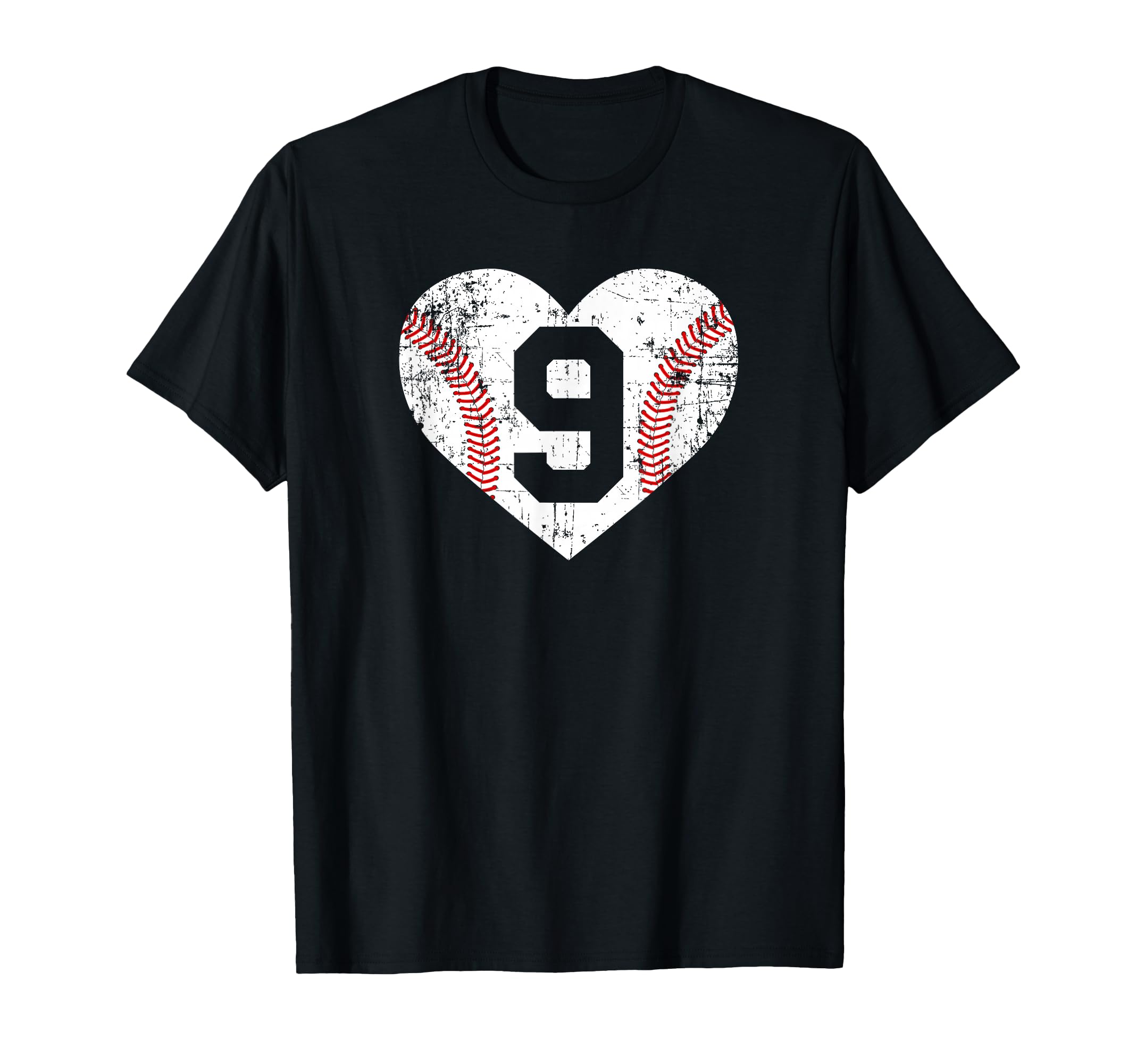 Baseball 9 Jersey Number T-Shirt - Fun Novelty Design Unisex - T-Shirt, Sweatshirt, Hoodie