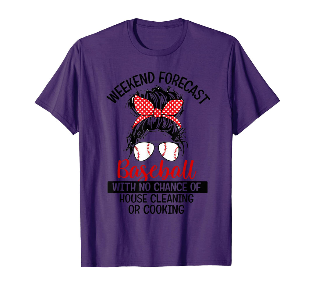 Funny Weekend Forecast Baseball No T-Shirt - Fun Novelty Design Men Women - T-Shirt, Sweatshirt, Hoodie