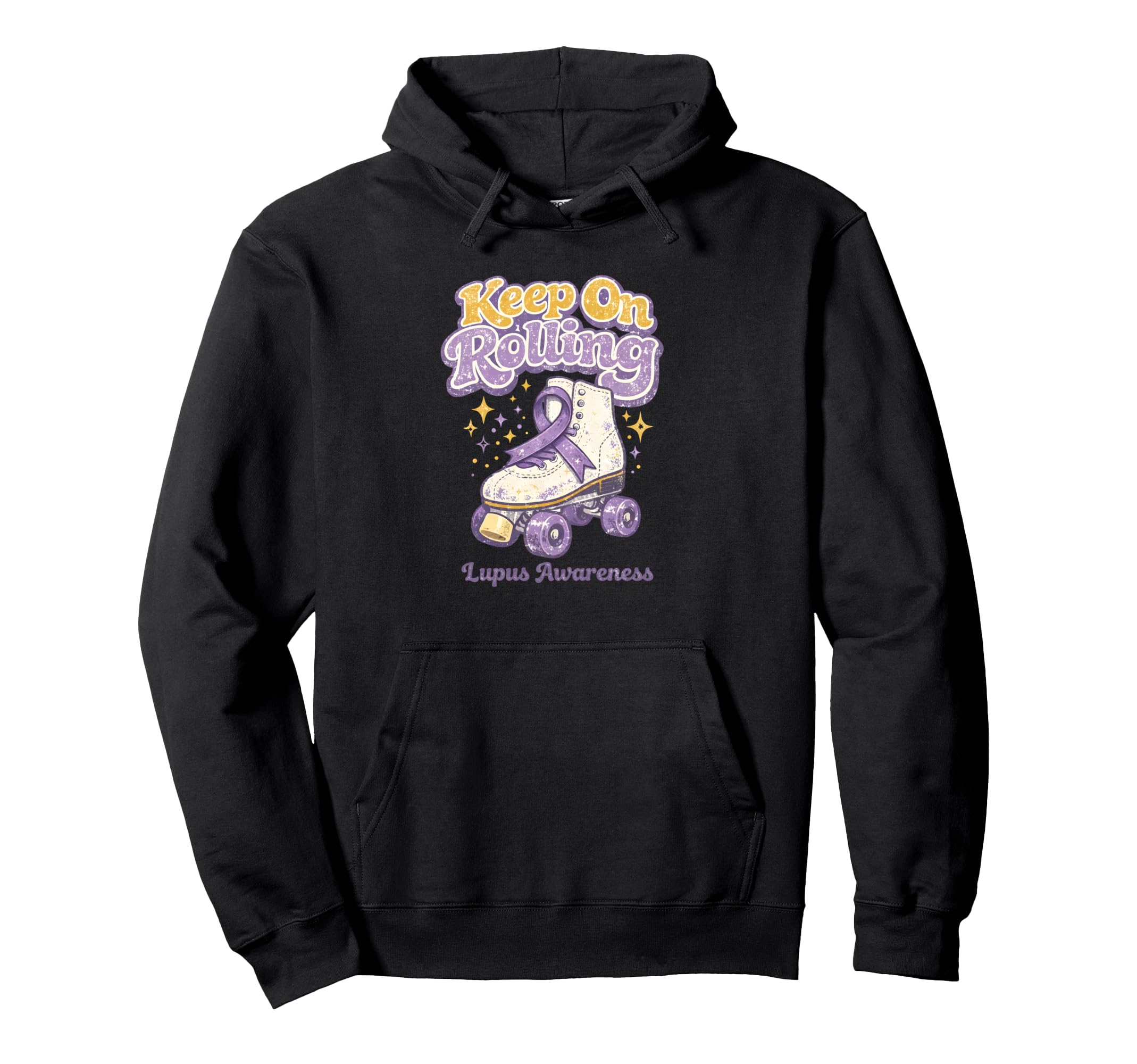 Lupus Awareness Keep Rolling Hoodie - Casual Everyday Wear Men Women - T-Shirt, Sweatshirt, Hoodie