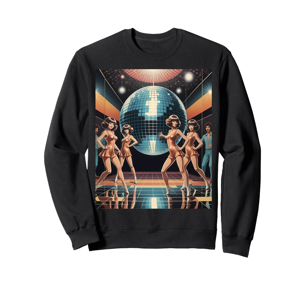 Disco Ball Party Aesthetic 80S Sweatshirt - Minimalist Print Men Women - T-Shirt, Sweatshirt, Hoodie