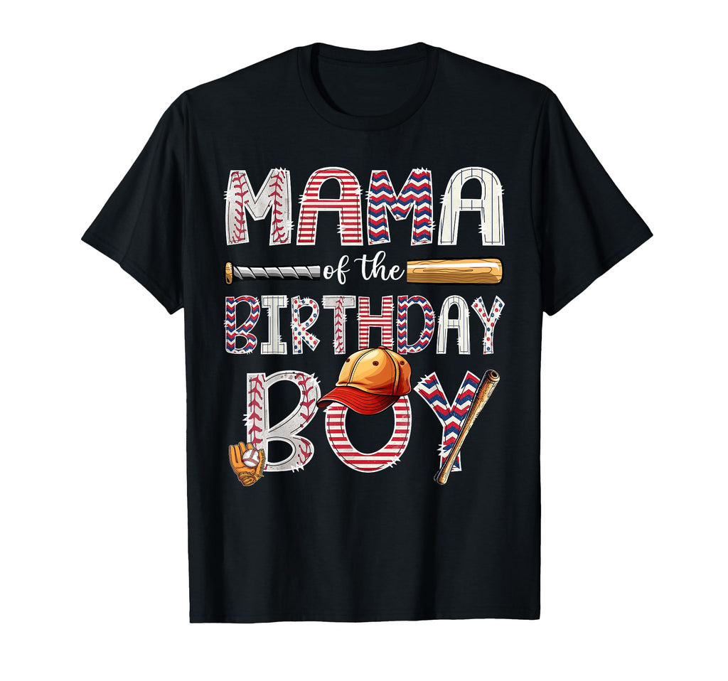 Mama Birthday Baseball Player Birthday T-Shirt - Trendy Graphic for Adults - T-Shirt, Sweatshirt, Hoodie