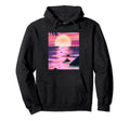 Vaporwave Sun Synthwave Sunset Hoodie - Casual Everyday Wear Men Women - T-Shirt, Sweatshirt, Hoodie