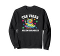 Vibes Are Shambles Hippie Frog Sweatshirt - Unique Graphic for Adults - T-Shirt, Sweatshirt, Hoodie