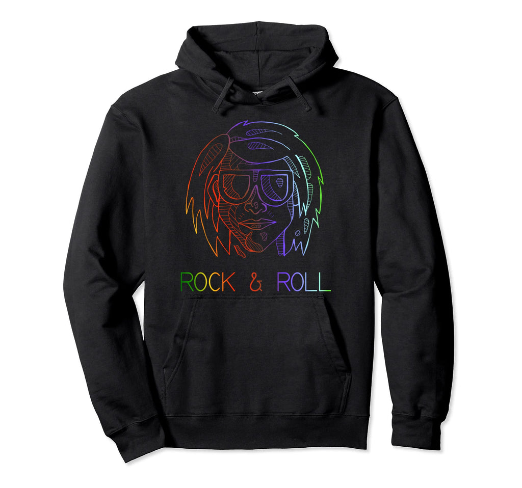 Psychedelic Vibe Rock Roll Hoodie - Trendy Graphic Men Women - T-Shirt, Sweatshirt, Hoodie