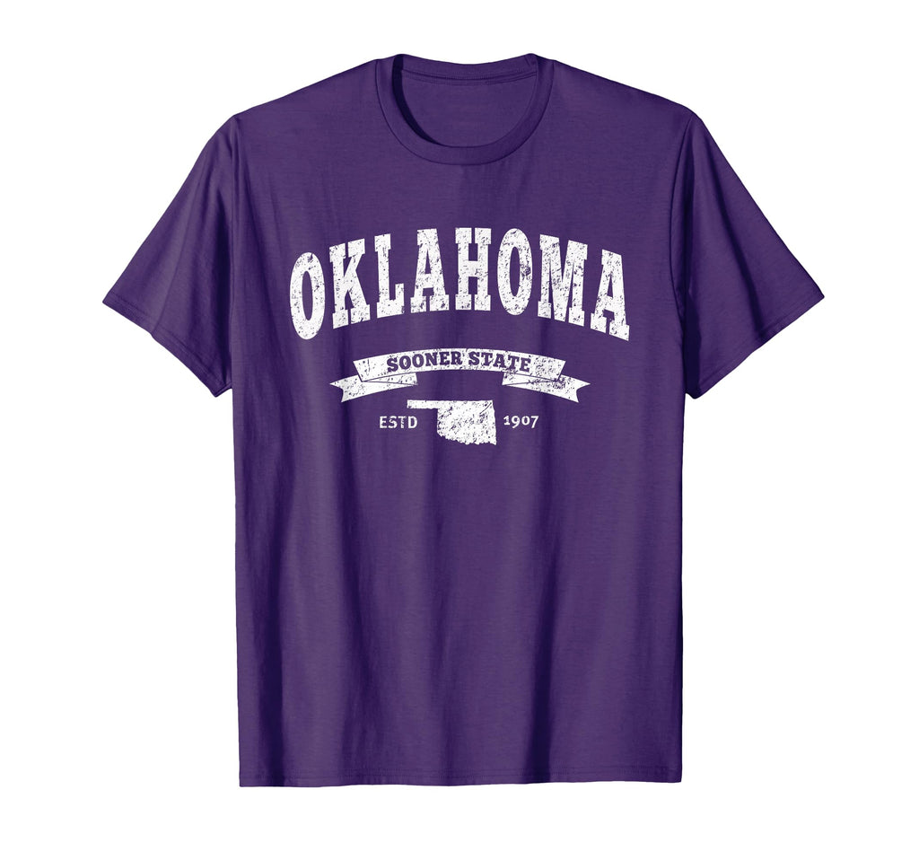 Oklahoma Distressed Ok Sooner State T-Shirt - Novelty Apparel Men Women - T-Shirt, Sweatshirt, Hoodie