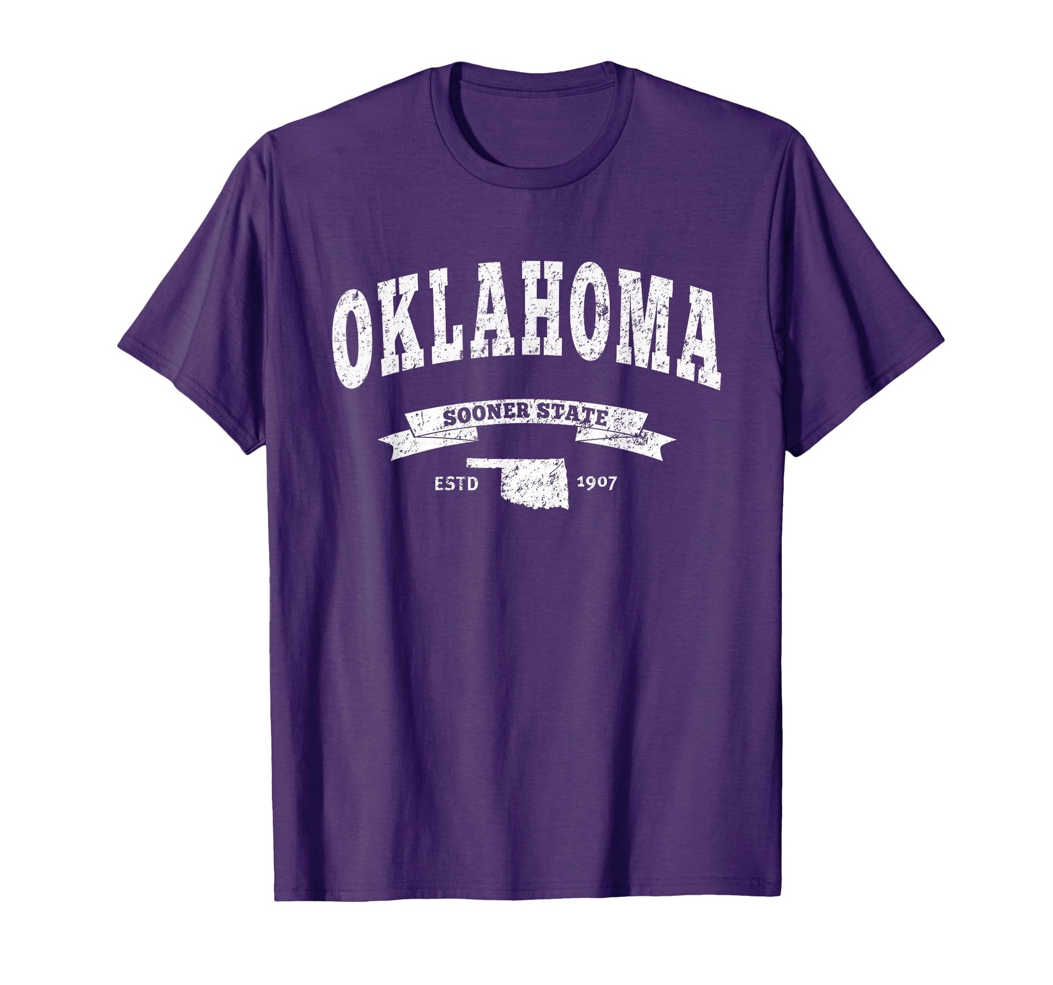Oklahoma Distressed Ok Sooner State T-Shirt - Novelty Apparel Men Women - T-Shirt, Sweatshirt, Hoodie