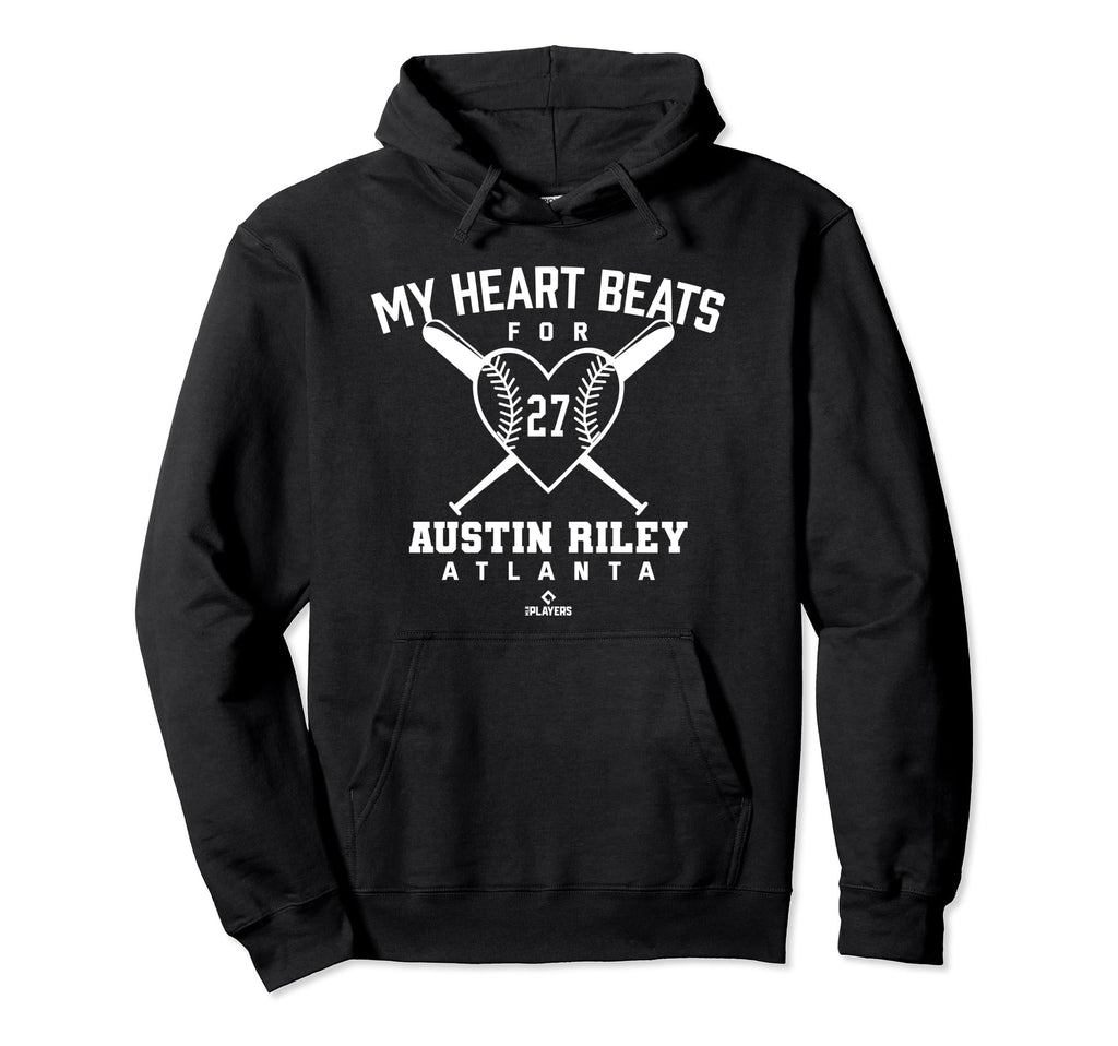 My Heart Beats Austin Riley Valentines Hoodie - Streetwear Style Unisex - T-Shirt, Sweatshirt, Hoodie