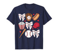 Baseball Coquette Bow Baseball Cheer T-Shirt - Fun Novelty Design Unisex - T-Shirt, Sweatshirt, Hoodie