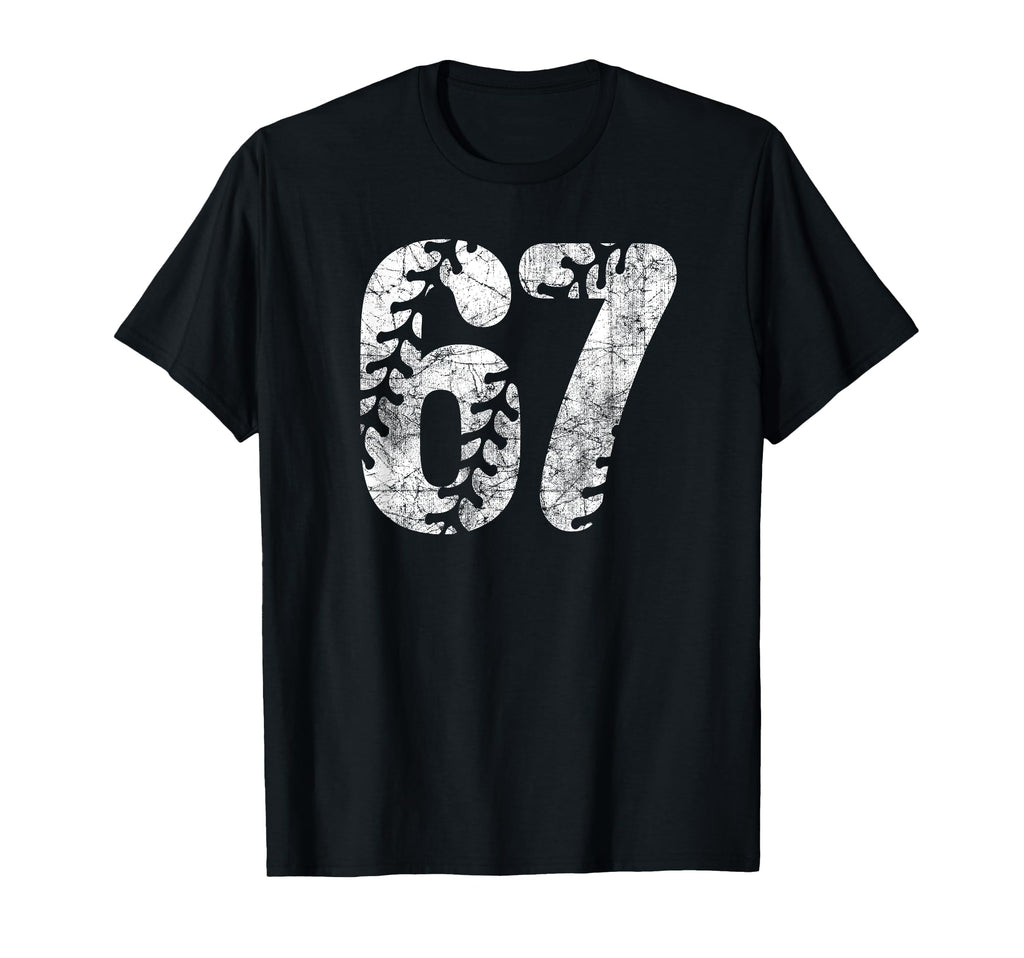 Baseball Softball Mom 67 Number 67 T-Shirt - Trendy Graphic Men Women - T-Shirt, Sweatshirt, Hoodie