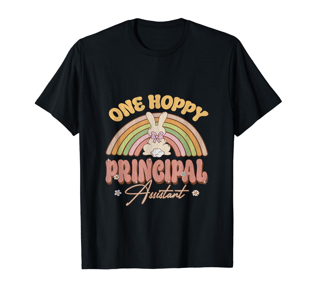 One Hoppy Assistant Principal Bunny T-Shirt - Aesthetic Graphic Men Women - T-Shirt, Sweatshirt, Hoodie