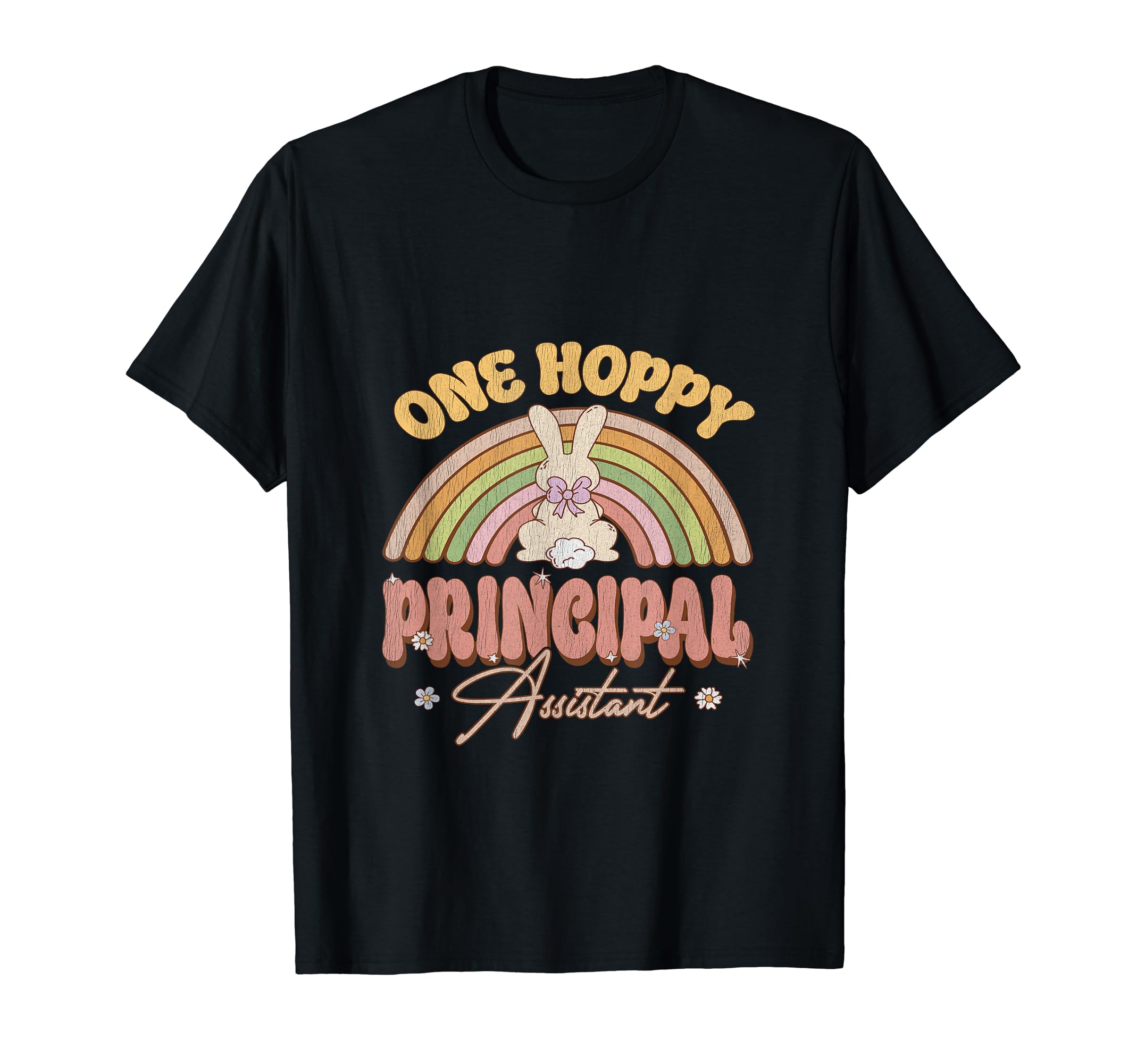 One Hoppy Assistant Principal Bunny T-Shirt - Aesthetic Graphic Men Women - T-Shirt, Sweatshirt, Hoodie