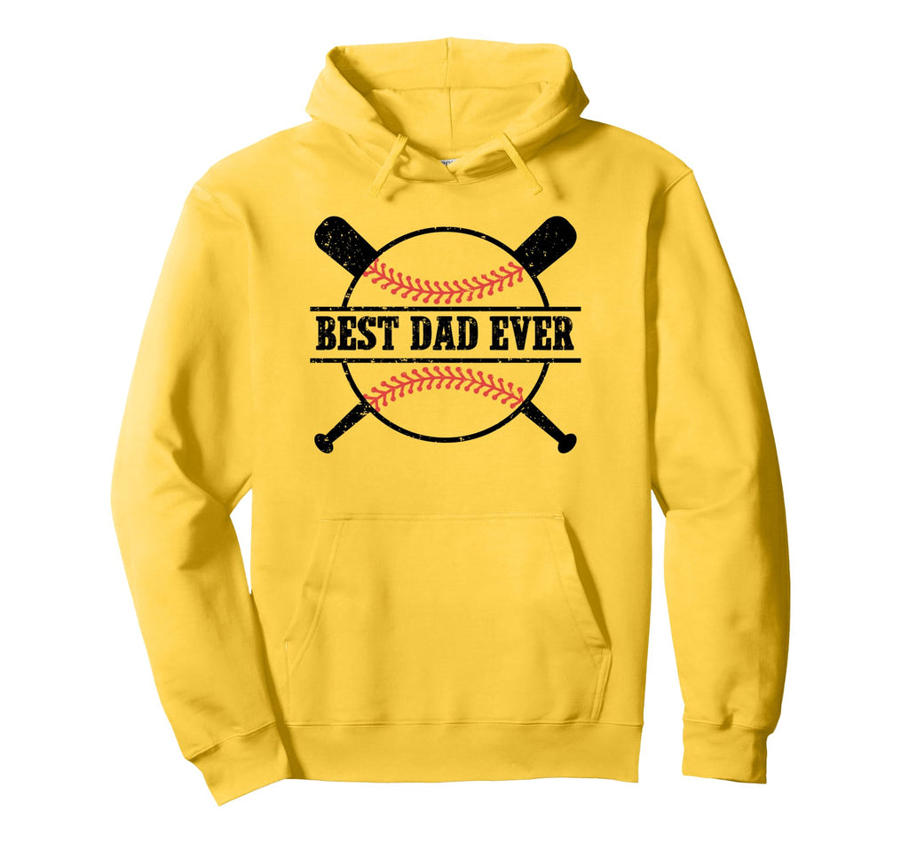 Best Dad Ever Baseball Fathers Day 2026 Hoodie - Fun Novelty Design Unisex - T-Shirt, Sweatshirt, Hoodie