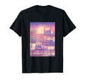 Synthwave Vaporwave Aesthetic City T-Shirt - Fun Novelty Design for Adults - T-Shirt, Sweatshirt, Hoodie