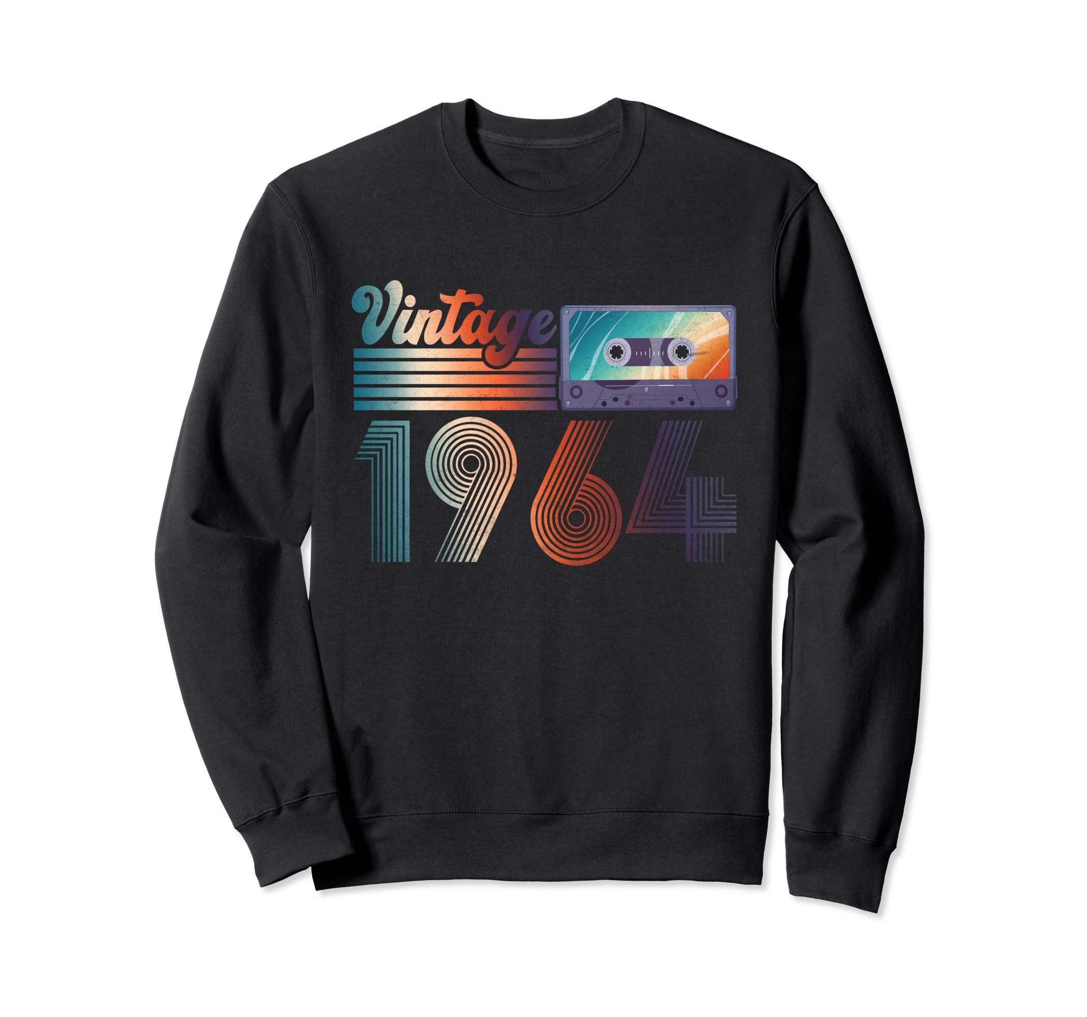 1964 Cassette Tape 60 Years Old Sweatshirt - Novelty Apparel Men Women - T-Shirt, Sweatshirt, Hoodie