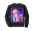 Vaporwave Synthwave Ya Basic Sweatshirt - Minimalist Print Men Women - T-Shirt, Sweatshirt, Hoodie