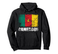 Cameroon Flag Cameroonian Flag Hood Hoodie - Unique Graphic Men Women - T-Shirt, Sweatshirt, Hoodie