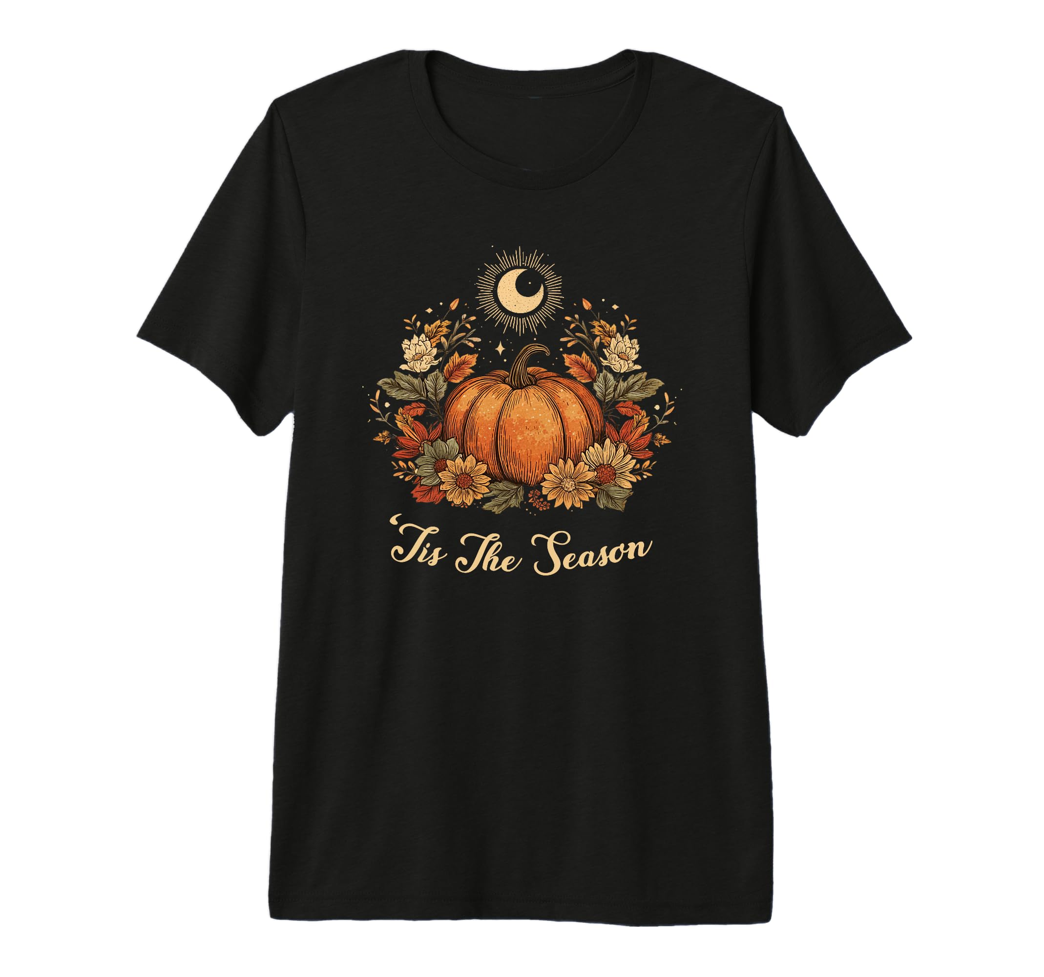 Pumpkin Spice Tis Season Equinox Moon T-Shirt - Streetwear Style Unisex - T-Shirt, Sweatshirt, Hoodie